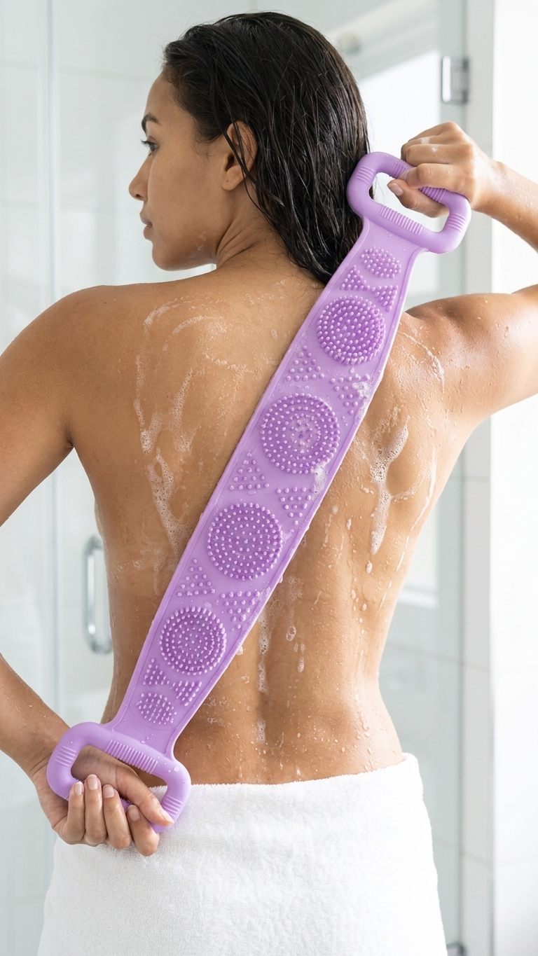 Scrubby™ – Peeling & Masaj Etkili Vücut Temizleme Kemeri