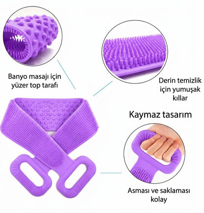 Scrubby™ – Peeling & Masaj Etkili Vücut Temizleme Kemeri